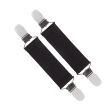 Securing Fabric Bed Sheet Clips 4pcs Black Metal