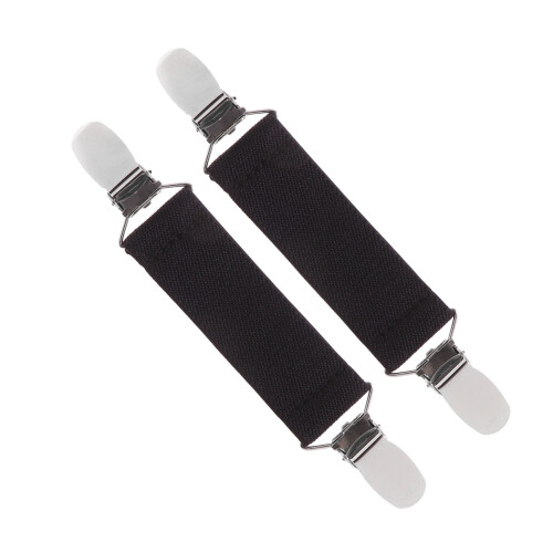 Securing Fabric Bed Sheet Clips 4pcs Black Metal