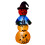 Living And Home 6ft Halloween Inflatable Stacked Pumpkin Ghost Decorations with Build-in LED Lights 5