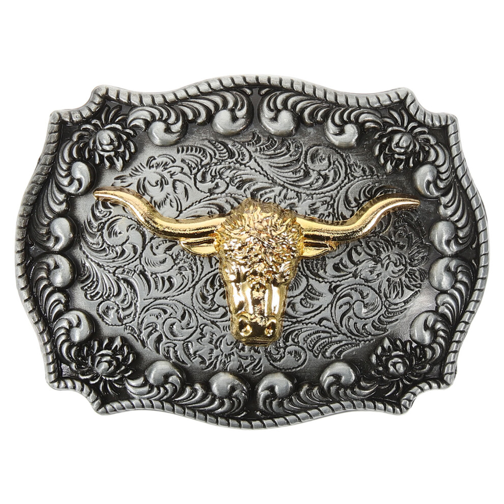 Koe Riemgesp Westerse Stijl Versieren Legering Man-image