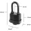 Pack of 6 waterproof padlocks with keyed alike keys 4