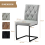 AINPECCA (2PCS PU Light Grey) Set of 2/4 Dining Chairs Wider Back Home Office 8