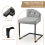 AINPECCA (2PCS PU Light Grey) Set of 2/4 Dining Chairs Wider Back Home Office 7