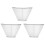 3Pcs Practical Silver Cooker Hood Filter Net Sturdy Oil Nets 8