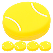 5Stk Gelbe Silikon Tennis Vibrationsdämpfer Für Komfortables Spielen
