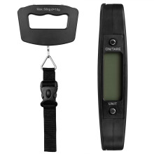 50kg Digital Luggage Scale with Backlit LCD, 0.01kg Accuracy, Tare & Unit Switch - Compact ABS Bag Weighing Scale