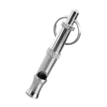 Dog Trainer Buttons with Whistle Device, Silver Agility Equipment for Dogs, Automatic Thrower, Stop Barking Bell