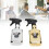 2pcs Empty Spray Bottles 500ml Adjustable Spray 12