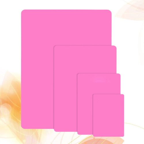 4Pièces Tapis Silicone Rose Multiusage Pour Table Protection 2