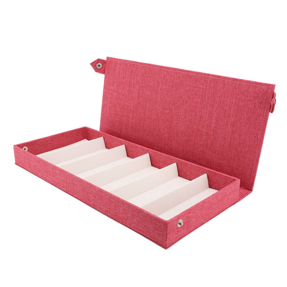 6 Slots Linen Eyeglass Box Eyeglasses Storage Case