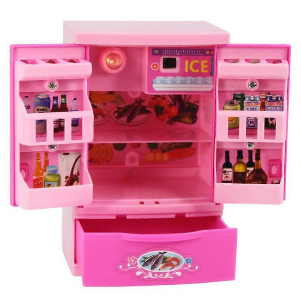 Mini Toys Simulation Home Appliances Children Play House Toy Girls Pretend Play Refrigerator-image-OPC-PJYTHPG-NEW