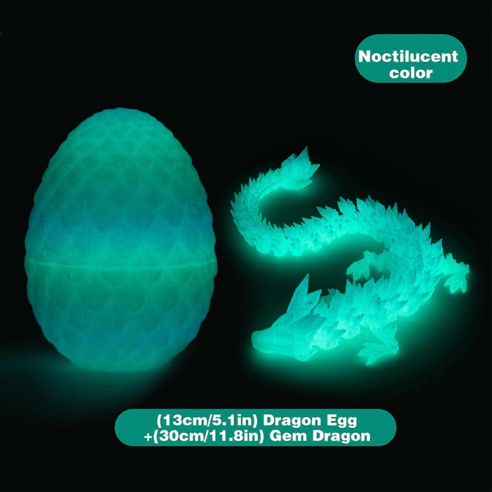 3D Printed Dragon in Egg Luminous Dragon Scale Egg Christmas Birthday Gift-image-OPC-PJYTJD7-NEW