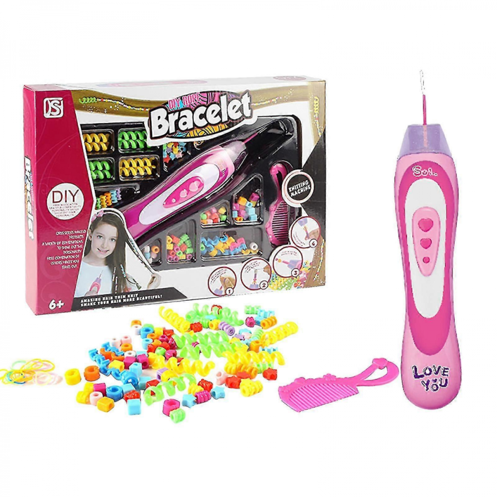 Girls Hair DIY Accessories Fast Braider Machine Kids Education Toy Play House Braid Makeup-image-OPC-PJYTJJM-NEW