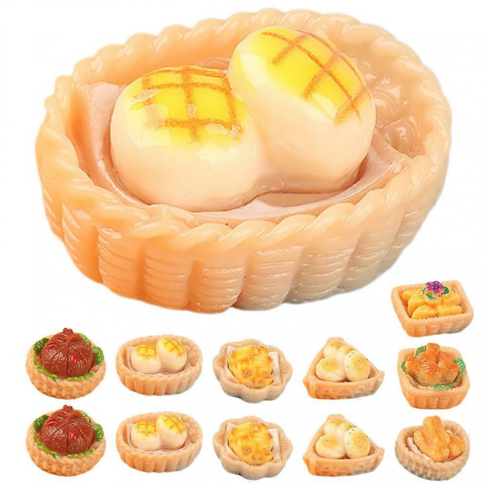 15Pcs Miniature Food Model, Mixed Style Assorted Color, 2.50X1.50X1.00CM Kitchen Decoration Pretend Play Food-image-OPC-PJYTJJZ-NEW