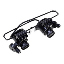 20X Magnification Double Lens Jewelry Loupe for Watch Repairs, Ergonomic Design for Comfortable Use