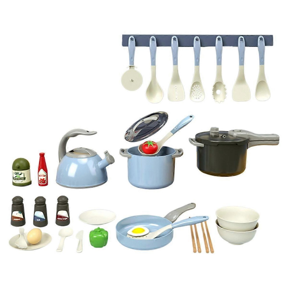 DIY Pretend Play House Vegetable Cutting Cooking Game Set Kids Fun Toy Blue-image-OPC-PJYTJRM-NEW