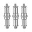 3Stk Lichtstativ Schraubadapter 1/4/3/8 Spigot Aus Robustem Eisen 2