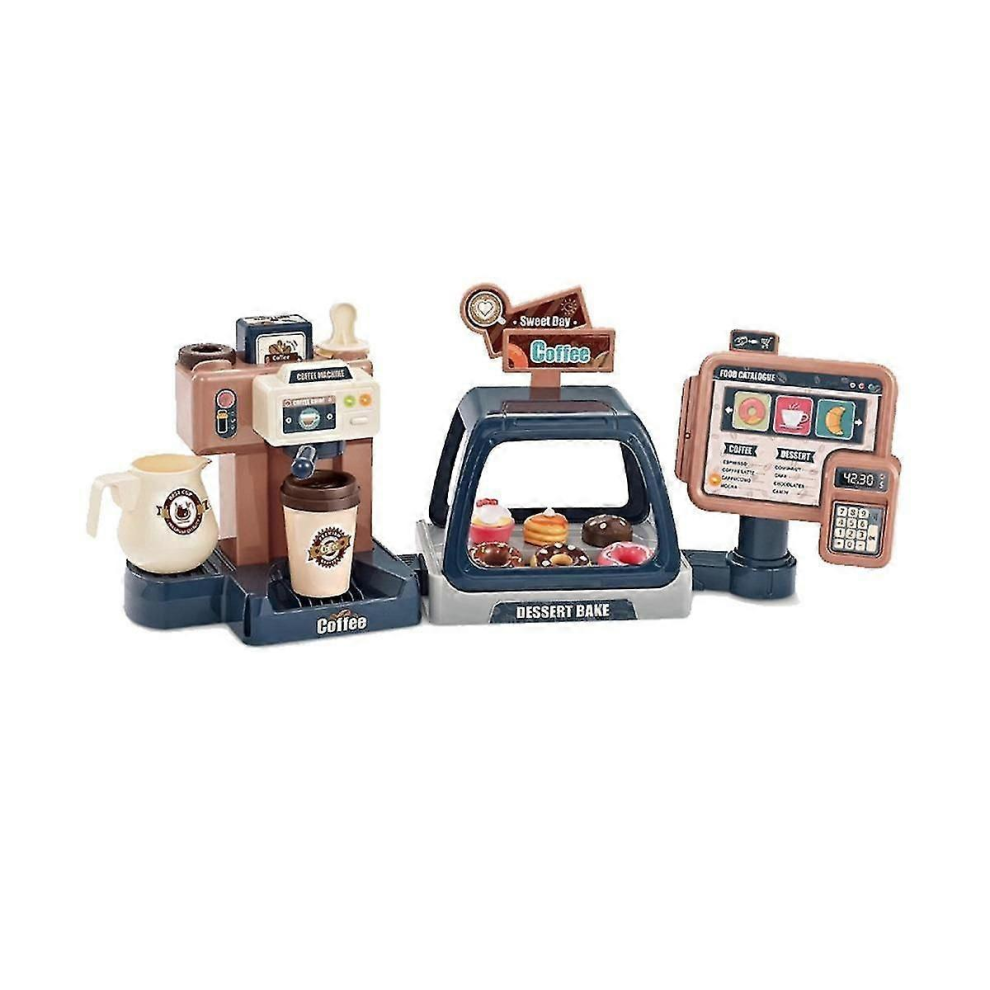 40-Piece Kids Coffee Maker Toy Set with Kitchen Accessories for Ages 3+-image-OPC-PJYTKKP-NEW