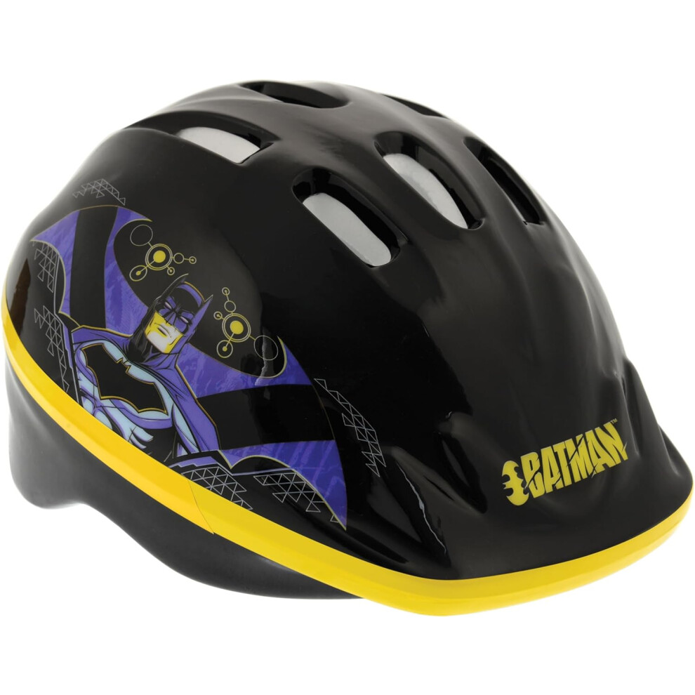 Batman Kids Safety Helmet 52-56Cm - Black/Yellow
