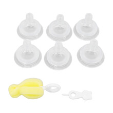 6 Pcs Baby Pacifier Newborn Nursing Baby One Piece