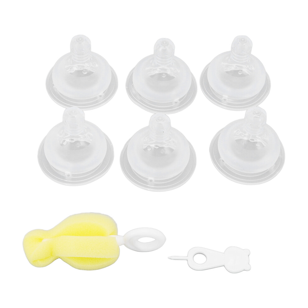 6 Pcs Baby Pacifier Newborn Nursing Baby One Piece