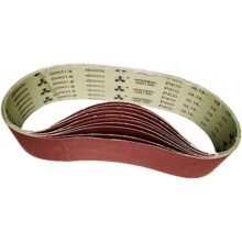 Aluminium Oxide Sanding Belts 10-Pack 533 x 75 mm P240 for Sanding Machines 40-1000 Grit 3 x 21 Inch