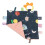 Baby Tags Security Blanket Soft Cute Space Pattern 10