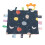 Baby Tags Security Blanket Soft Cute Space Pattern 3