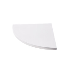 White Corner Shelf Bamboo Wall Mounted Storage Rack for Home
