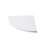 White Triangle Corner Shelf Wall Mounted Bamboo Bookshelf 1