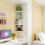 White Triangle Corner Shelf Wall Mounted Bamboo Bookshelf 10