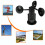 Windmesser Windsensor Schwarz Mit 3 Tassen Hohe Genauigkeit 2