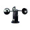 Windmesser Windsensor Schwarz Mit 3 Tassen Hohe Genauigkeit 9