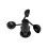 Windmesser Windsensor Schwarz Mit 3 Tassen Hohe Genauigkeit 4