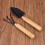2Pcs Bamboo Garden Tools Kit Assorted Color Durable Gardening Set 5