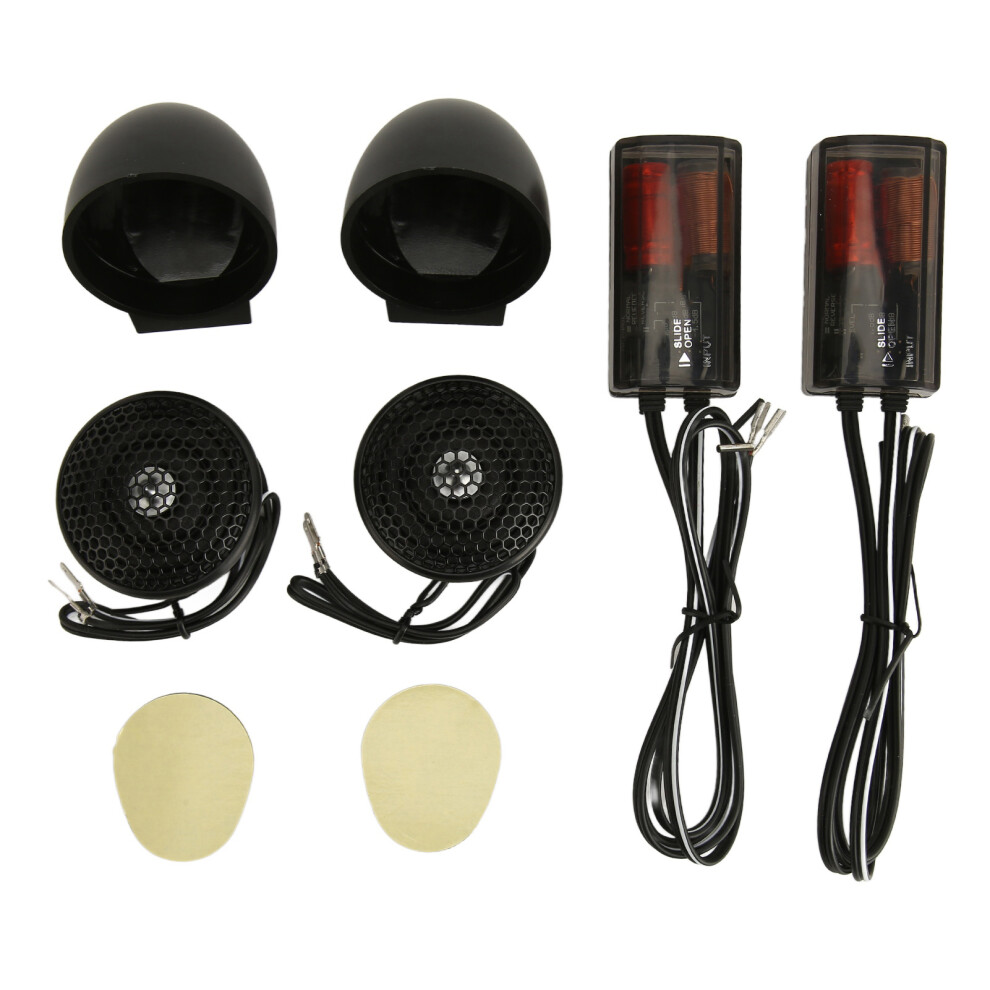 2Pcs 150W Dome Tweeter High Sensitivity 2 Way Black 8140816724874