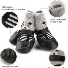 4 Stück wasserdichte Haustiersocken Rutschfeste Pfotenprotektoren für Hunde, von klein bis groß