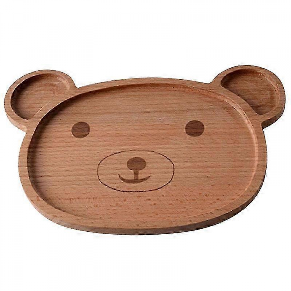 Natural Wooden Animal Cartoon Kids Food Plate Tray Dish Handcraft Tableware-image-OPC-PJYTYXB-NEW