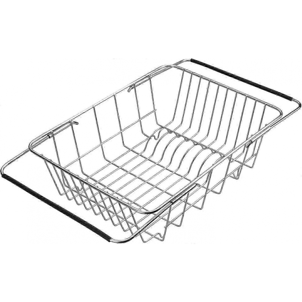 Expandable Stainless Steel Dish Drainer & Drying Rack for Fruits, Vegetables, Pots, Plates, Utensils (Arch Net)-image-OPC-PJYTZ55-NEW