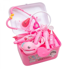 Pink 43pcs Toddler Doctor Dentist Play Set for Kids Ages 2-8, Role Pretend Play Gifts