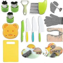 13-Piece Wooden Safe Knives for Kids, Cutting Fruits and Vegetables
