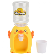 Mini Cartoon Duck Water Dispenser Toy Interactive Kids Role Play Kitchen Game Set Durable Plastic 1PC