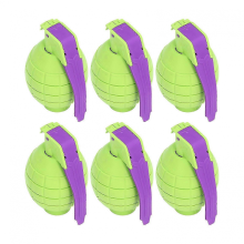 6pcs Kids Toy Hand Grenades with Sound & Light for Pretend Play