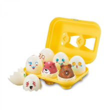 Easter Egg Color Shape Matching Game - 6PCS Learning Sorting Toy for Kids