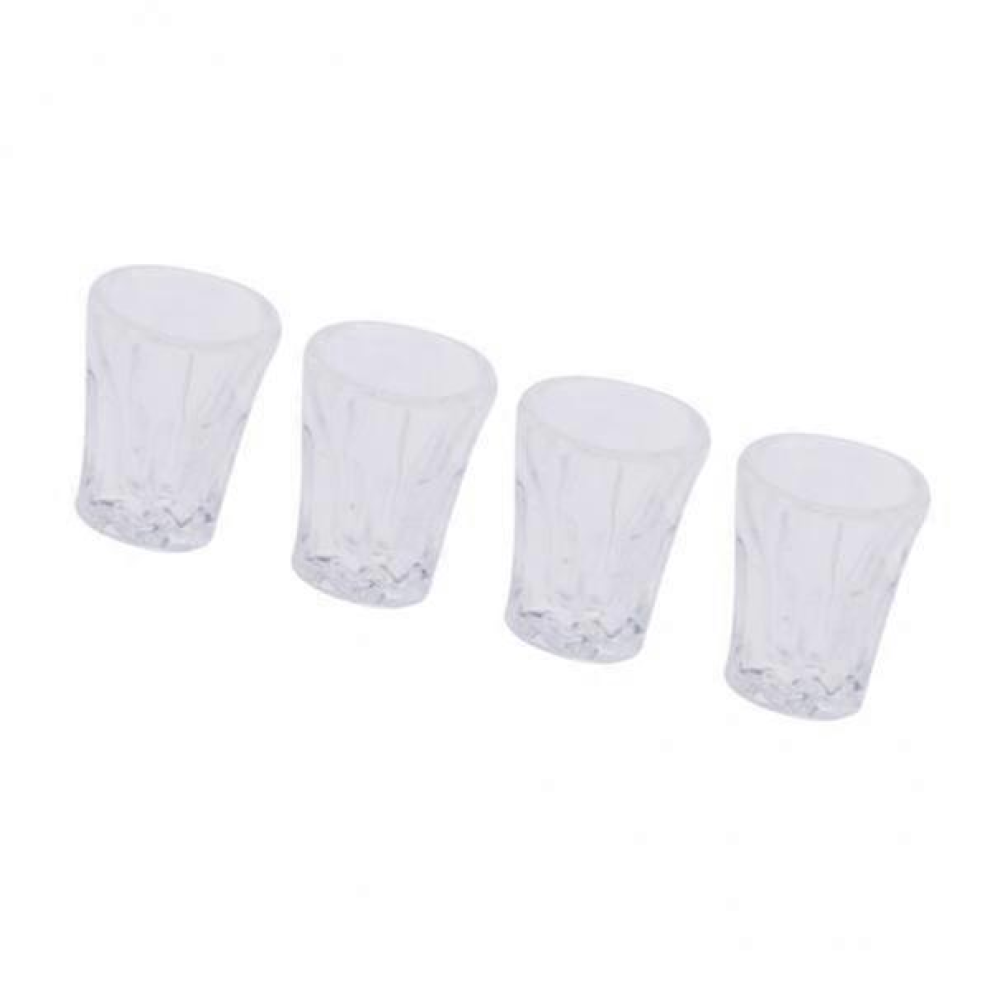 2X 4pcs Plastic Water Cup Decor for 1:12 Dollhouse-image-OPC-PJYV2GT-NEW