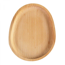 Lightweight Wooden Fruit Plate Household Coaster Portable Placemat Housewarming Tray Oval Small Disc Durable