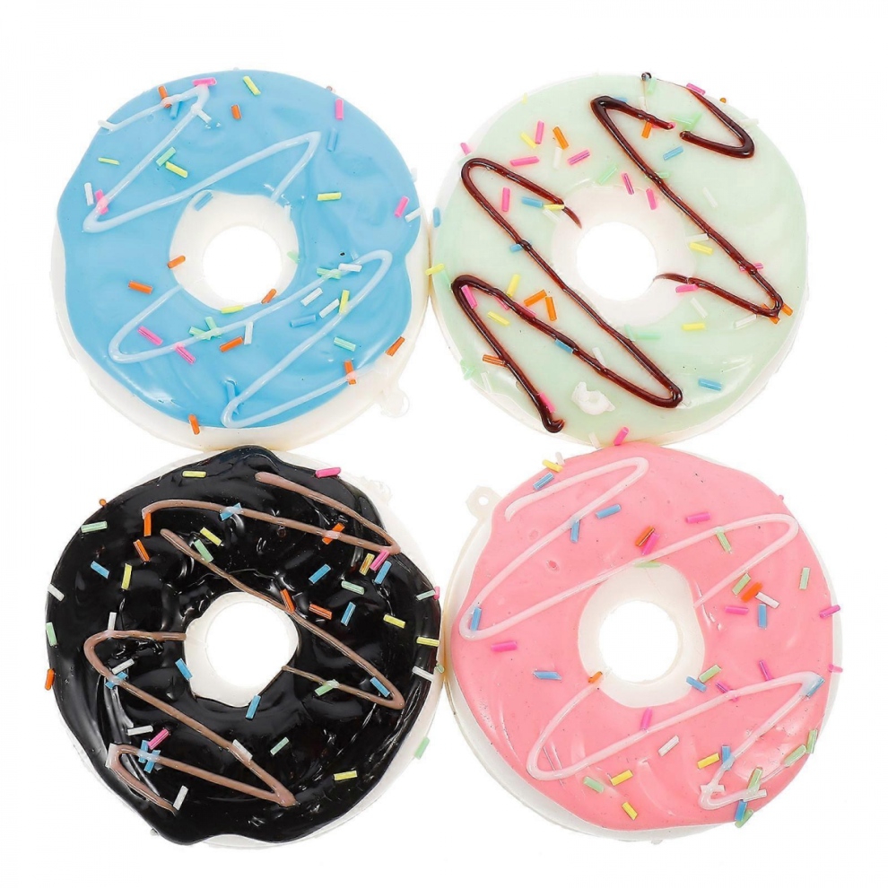 Lifelike Artificial Donuts for Pretend Play and Party Decor, Assorted Colors, 8.3x8.3x3cm-image-OPC-PJYV5CD-NEW