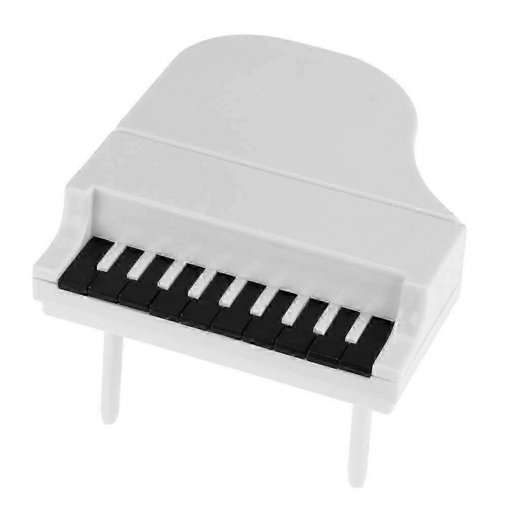 9-Piece Creative Piano Fruit & Dessert Forks - Elegant White Tableware Kitchen Accessories-image-OPC-PJYV5HS-NEW