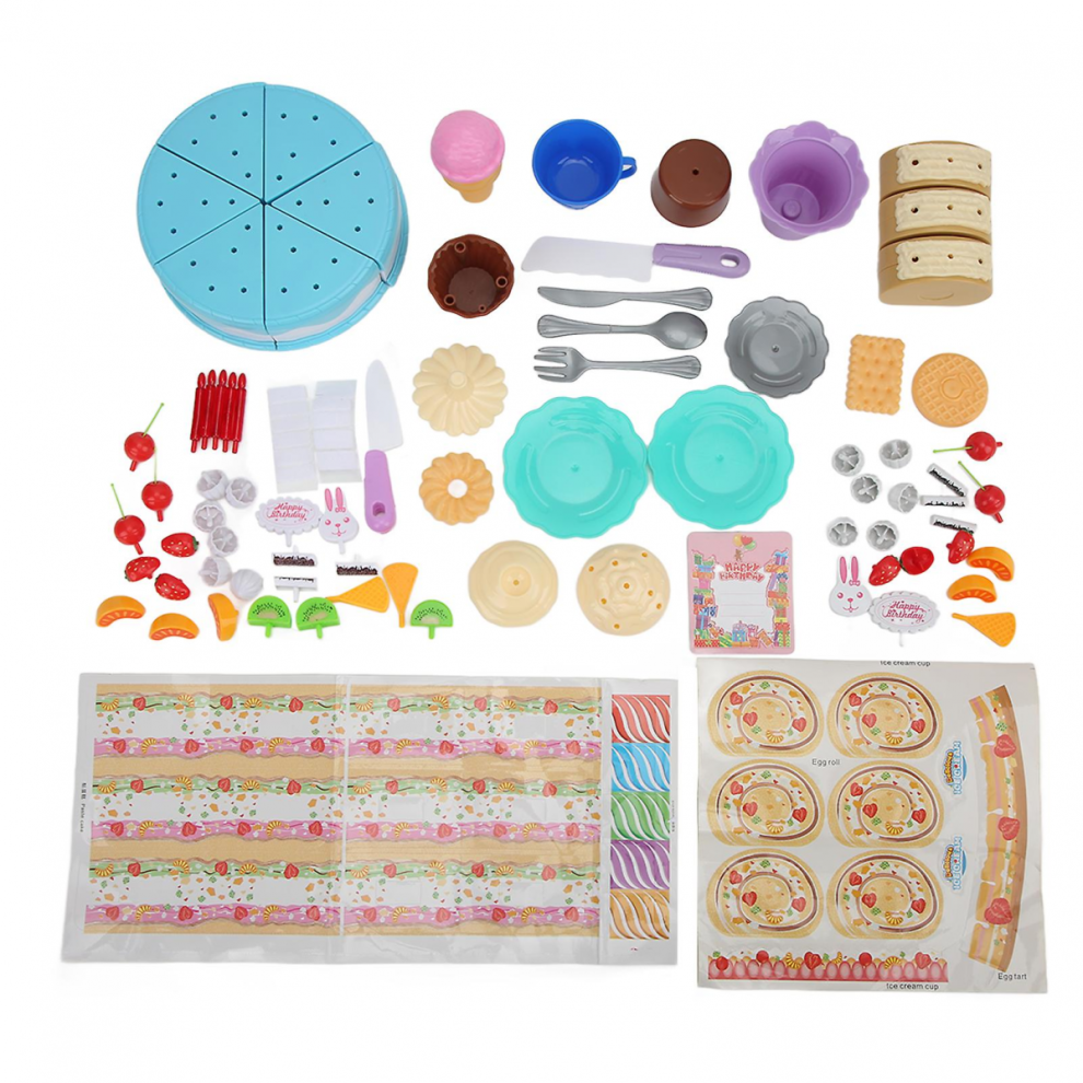 Reusable DIY Plastic Cake Toy for Kids 3+ - Safe, Educational Food Play Set-image-OPC-PJYV5JG-NEW