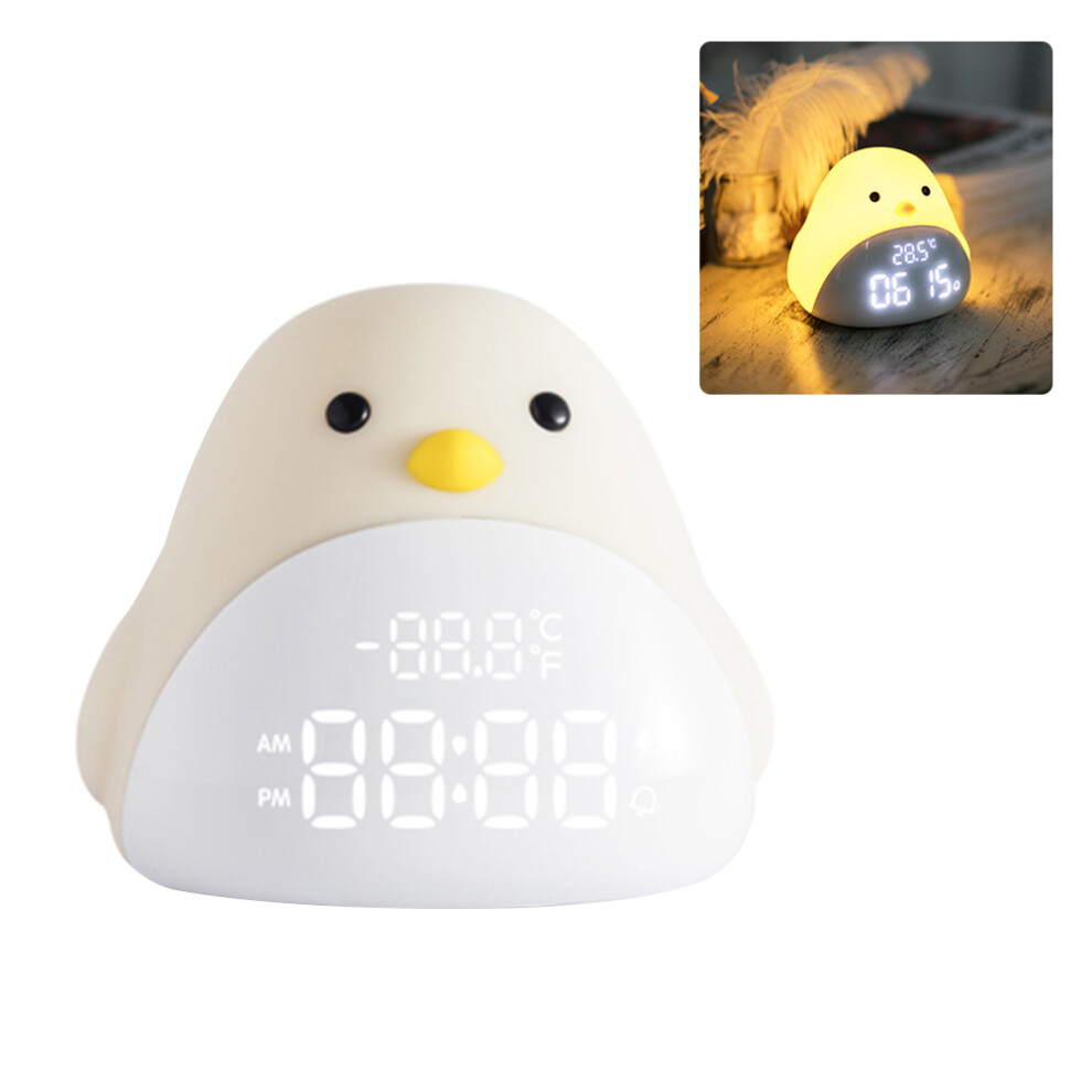 Cartoon Cute Bird Night Alarm Clock Silicone Light